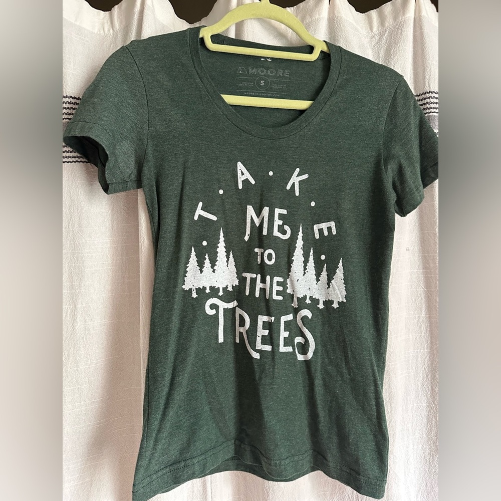 Take Me to the Trees camp graphic tee